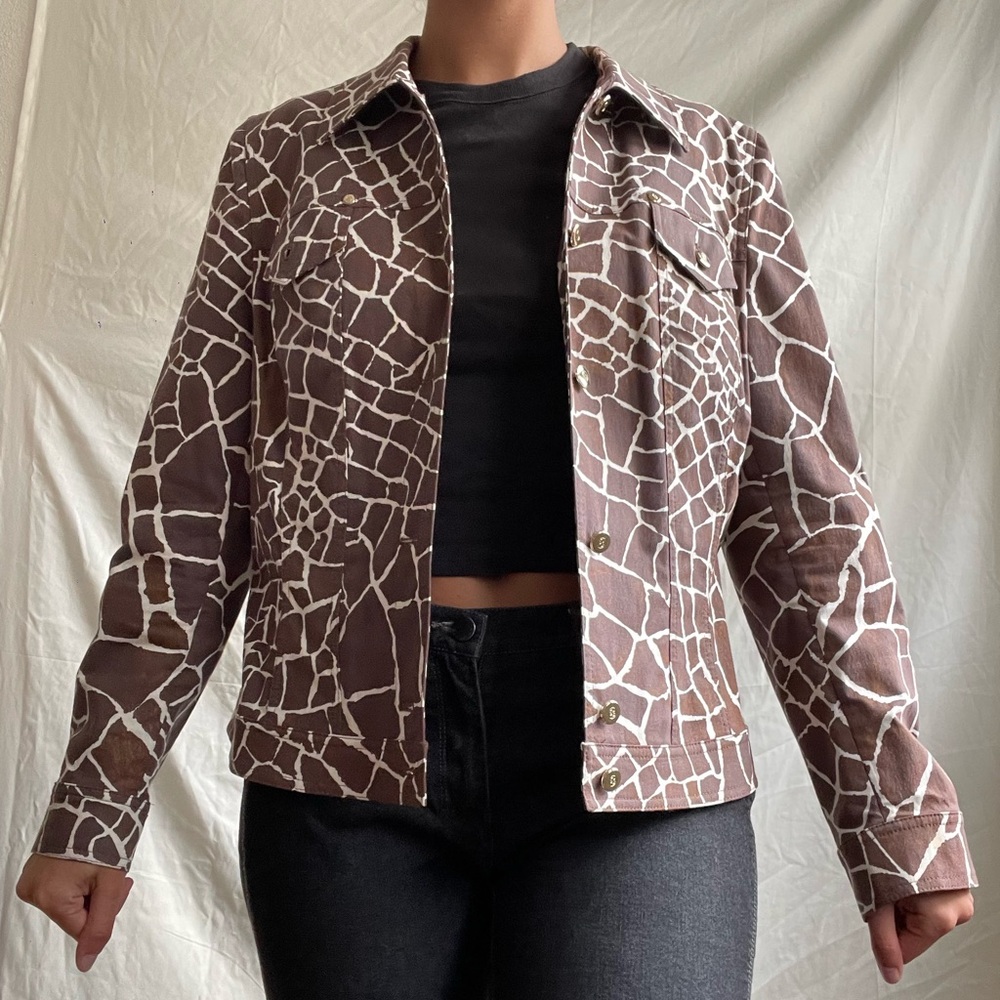 Escada giraffe print jacket